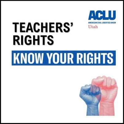 Know Your Rights, teachers, educators, public schools, K-12