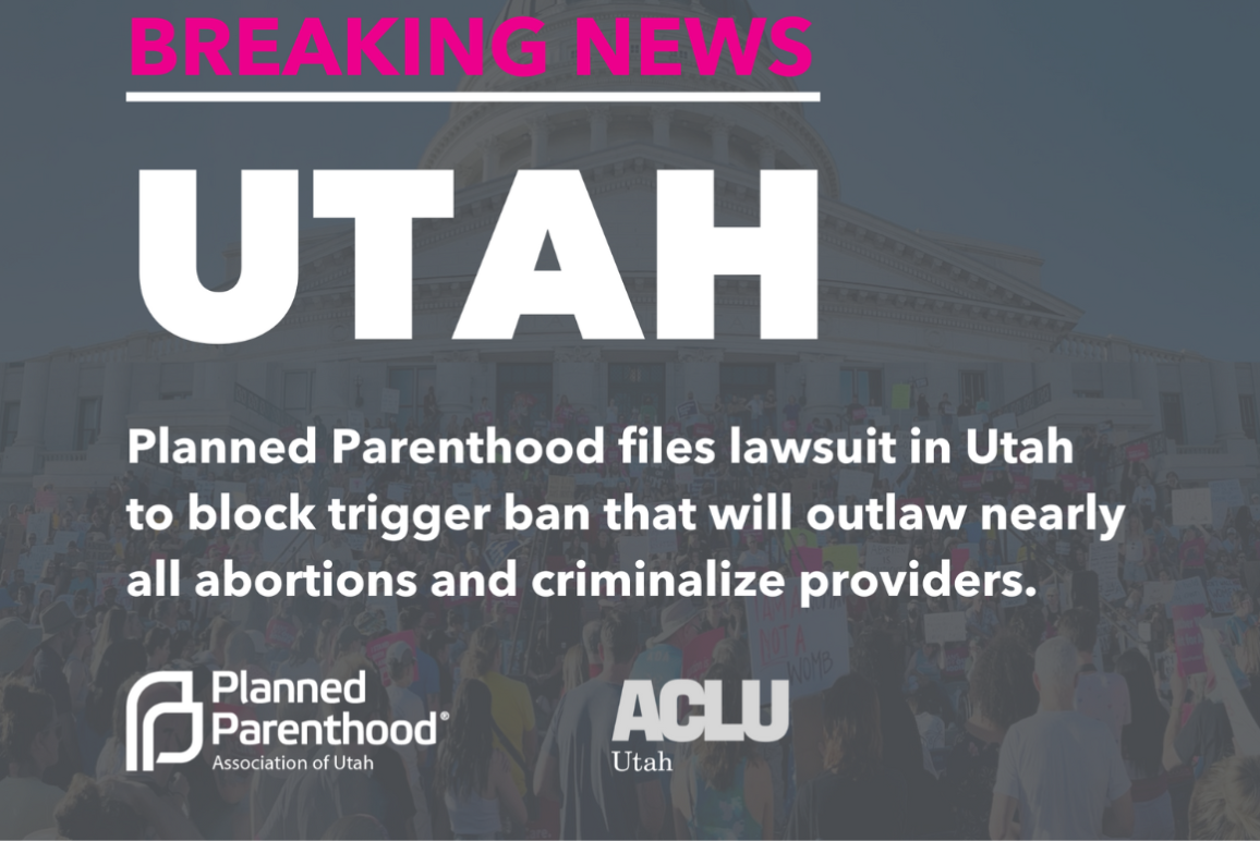 Press Release: ACLU Represents Planned Parenthood In A Lawsuit In Utah ...